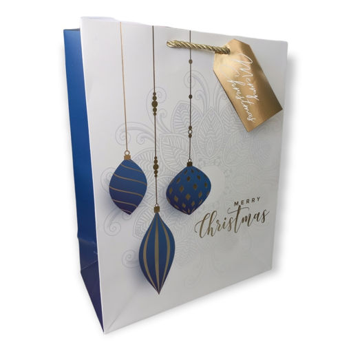 Picture of BAUBLES NAVY BLUE GIFT BAGS